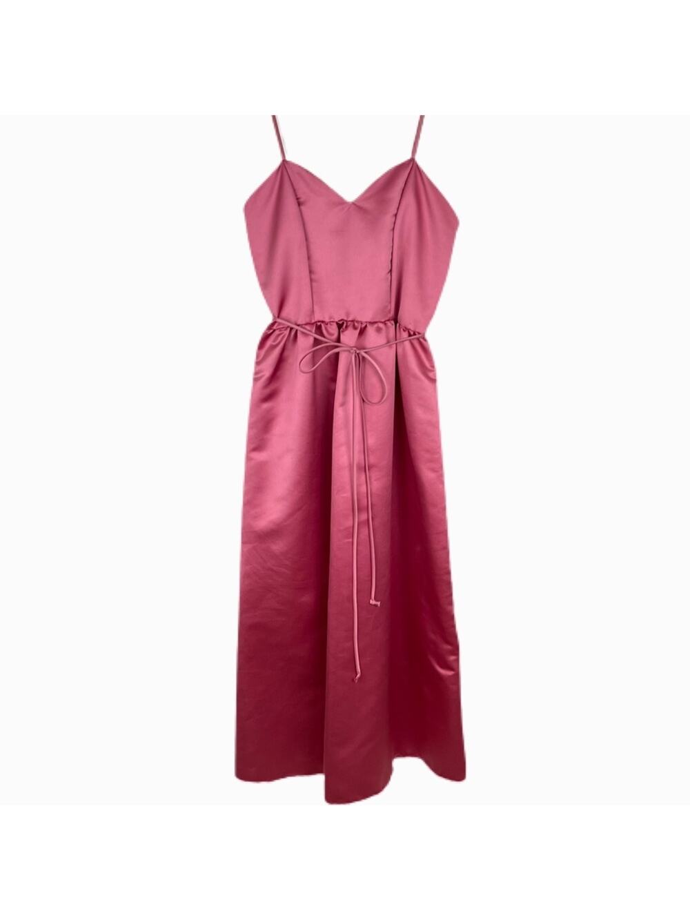 Vintage 70s House of Bianchi Pink Gown Sz 12